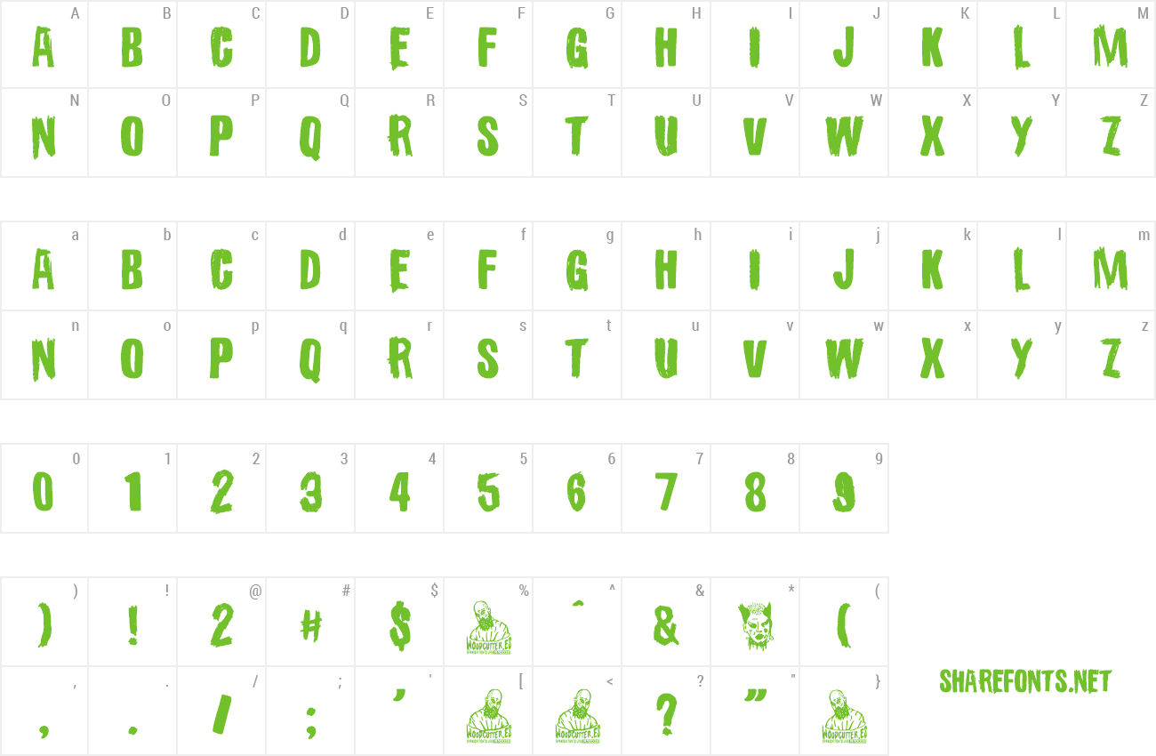 Font Destroy Yourself preview